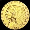 Image 1 : 1914-D $2.50 Gold Quarter Eagle CLOSELY UNCIRCULAT