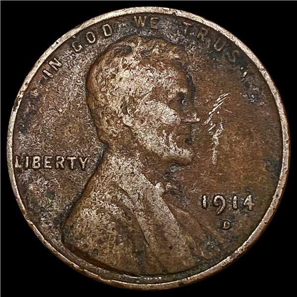 1914-D Wheat Cent NICELY CIRCULATED