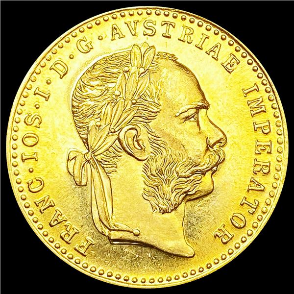 1915 Austria .1107oz Gold 1 Ducat GEM BU