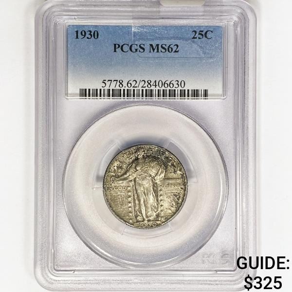 1930 Standing Liberty Quarter PCGS MS62