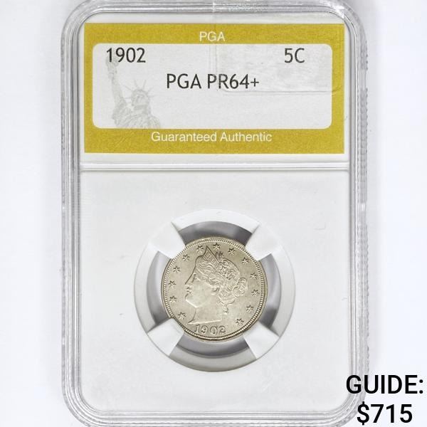 1902 Liberty Victory Nickel PGA PR64+