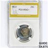 Image 1 : 1833 Capped Bust Quarter PGA MS62+