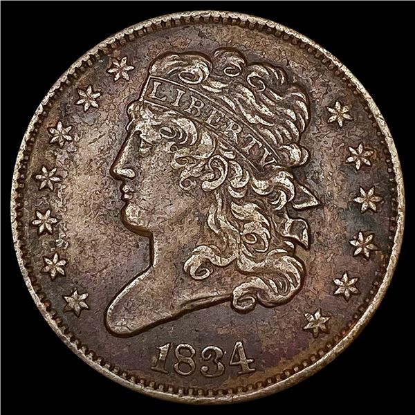 1834 Classic Head Half Cent CLOSELY UNCIRCULATED