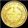 Image 2 : 1851-O Rare Gold Dollar CLOSELY UNCIRCULATED
