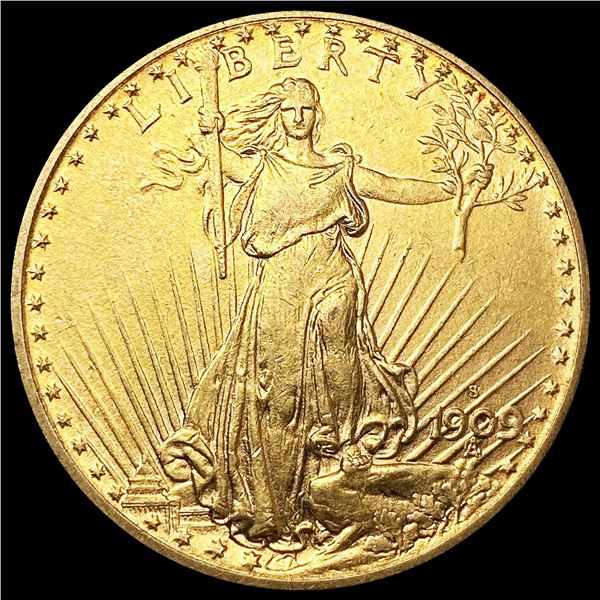 1909-S $20 Gold Double Eagle UNCIRCULATED