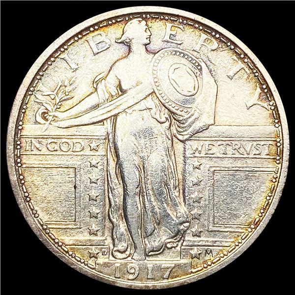 1917-D Standing Liberty Quarter NEARLY UNCIRCULATE