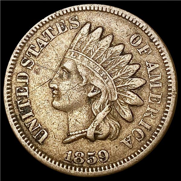 1859 Indian Head Cent ABOUT UNCIRCULATED