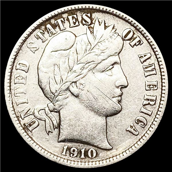 1910-D Barber Dime CLOSELY UNCIRCULATED