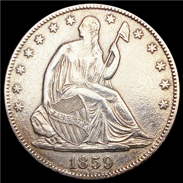 1859-O Seated Liberty Half Dollar NEARLY UNCIRCULA