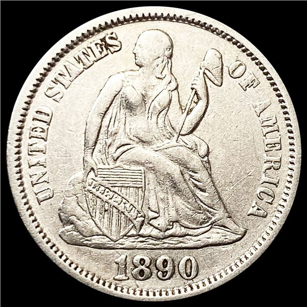 1890 Seated Liberty Dime CLOSELY UNCIRCULATED