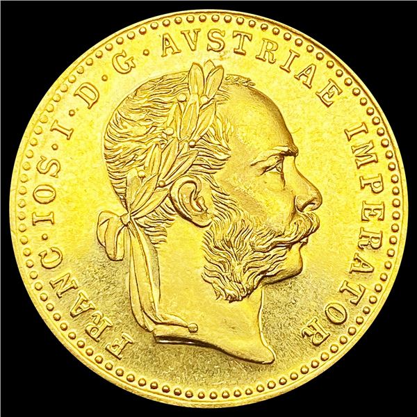 1915 Austria .1107oz Gold 1 Ducat GEM BU