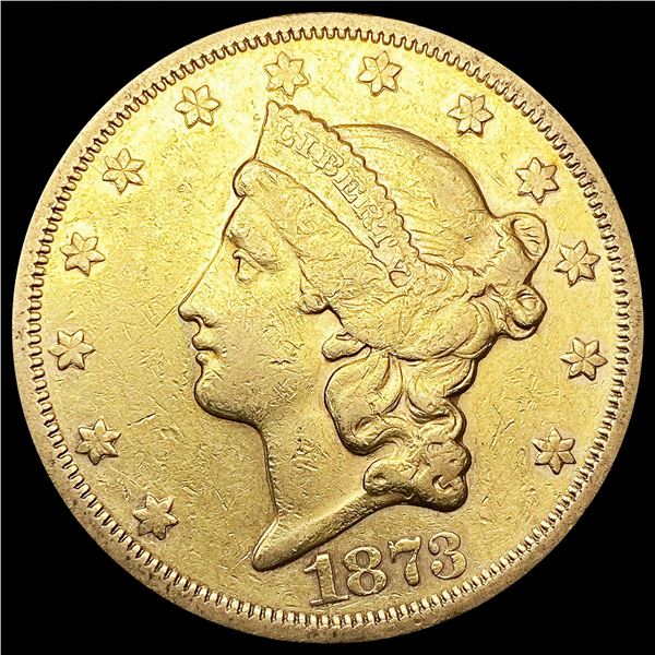 1873-S $20 Gold Double Eagle NEARLY UNCIRCULATED