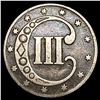 Image 2 : 1853 Silver Three Cent NICELY CIRCULATED