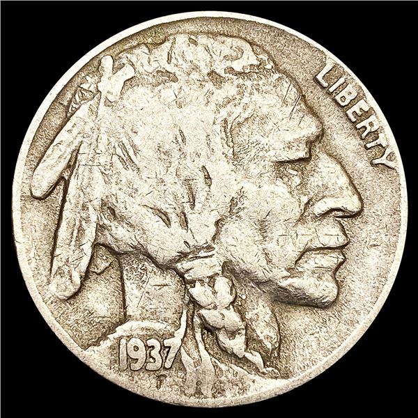 1937-D 3-Legs Buffalo Nickel LIGHTLY CIRCULATED