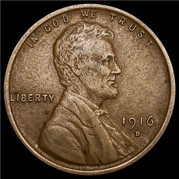 1916-D Wheat Cent NEARLY UNCIRCULATED