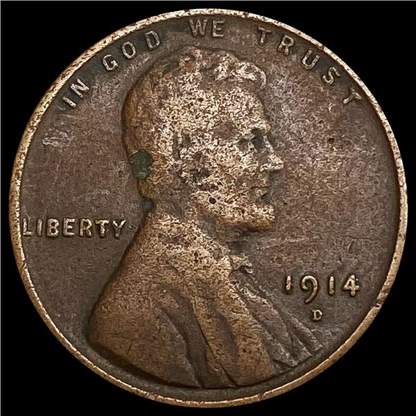 1914-D Wheat Cent LIGHTLY CIRCULATED