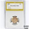Image 1 : 1881 Indian Head Cent PGA MS63 RED