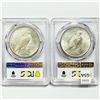 Image 2 : 1922-D Set (2) Silver Peace Dollar PCGS MS61