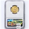 Image 2 : 1881 $5 Gold Half Eagle NGC MS63