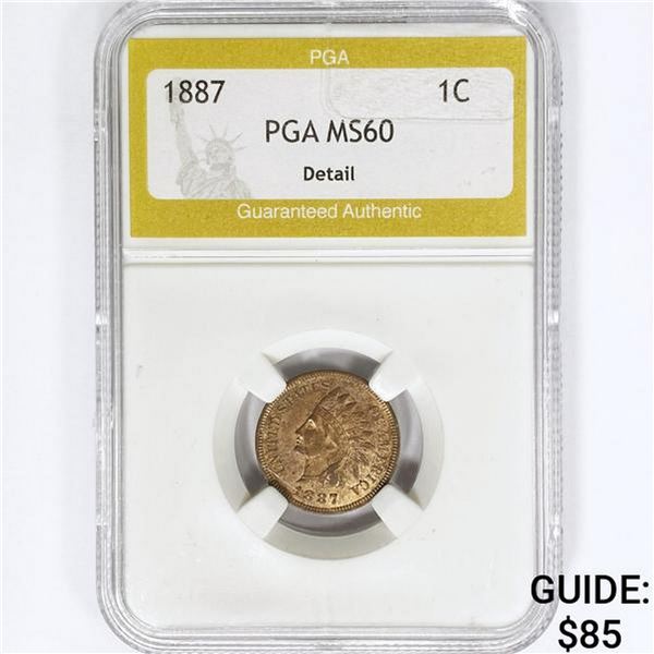 1887 Indian Head Cent PGA MS60