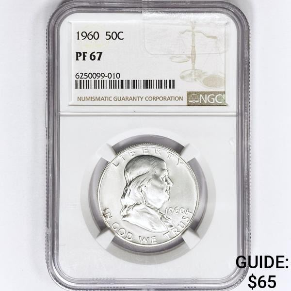 1960 Franklin Half Dollar NGC PF67