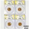 Image 1 : 1923-1929 Set (4) Wheat Cent ANACS MS