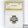 Image 1 : 1831 Capped Bust Dime PGA MS62