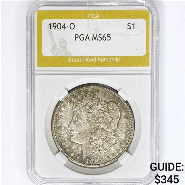 1904-O Morgan Silver Dollar PGA MS65