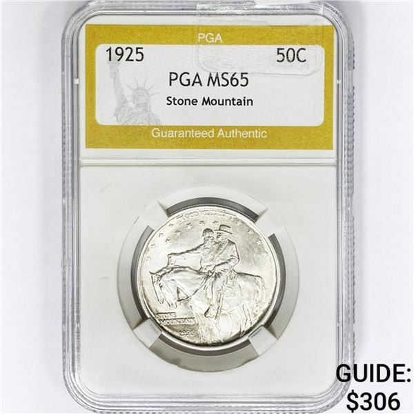 1925 Stone Mountain Half Dollar PGA MS65
