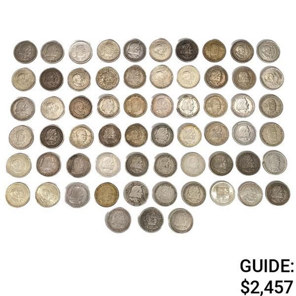 Semi-Key Dates Varied Half Dollars (63 Coins) BU