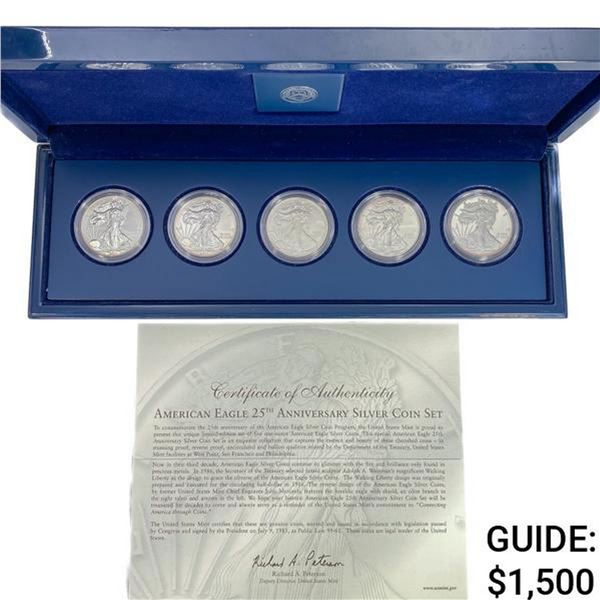 2011 American 1oz Silver Eagle Set (5 Coins)