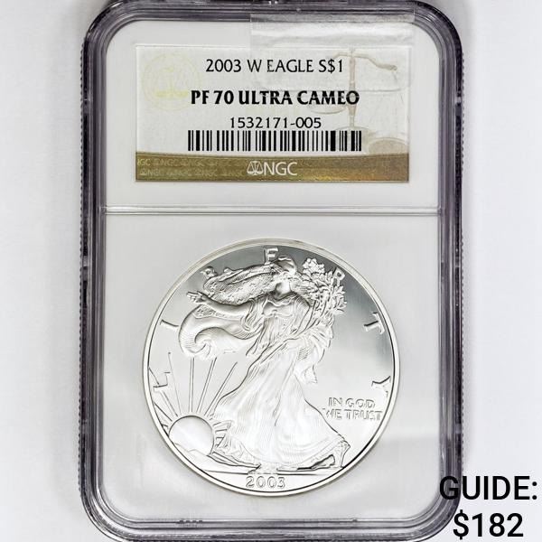 2003-W American Silver Eagle NGC PF70 UC