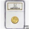 Image 1 : 1899 $5 Gold Half Eagle NGC MS63