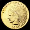 Image 1 : 1914 $10 Gold Eagle UNCIRCULATED
