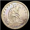Image 1 : 1855 Arrows Seated Liberty Quarter CLOSELY UNCIRCU