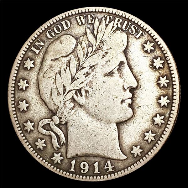1914-S Barber Half Dollar NICELY CIRCULATED