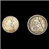 Image 1 : (2) Seated Liberty Coinage (1838, 1874) NICELY CI
