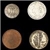 Image 2 : (4) Varied US Coinage (1857, 1873, 1920) LIGHTLY