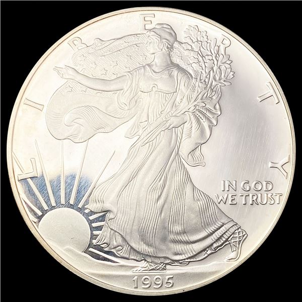 1995-W American 1oz Silver Eagle SUPERB GEM BU