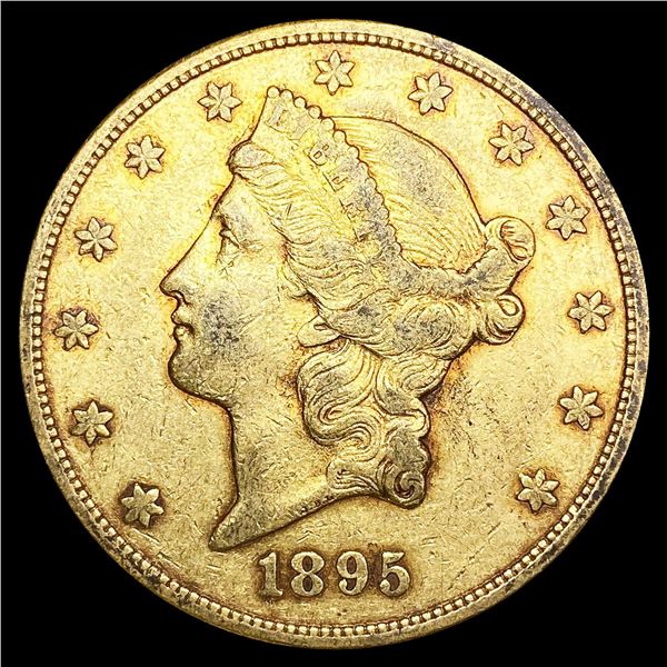 1895-S $20 Gold Double Eagle CLOSELY UNCIRCULATED