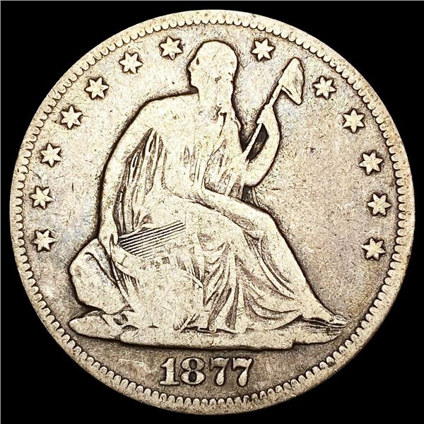 1877-S Seated Liberty Half Dollar NICELY CIRCULATE