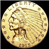 Image 1 : 1915 $2.50 Gold Quarter Eagle CLOSELY UNCIRCULATED