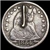 Image 1 : 1854 Arrows Seated Liberty Love Token UNCIRCULATED