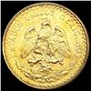 Image 1 : 1945 Mexico .0482ozt Gold 2 Pesos CHOICE BU