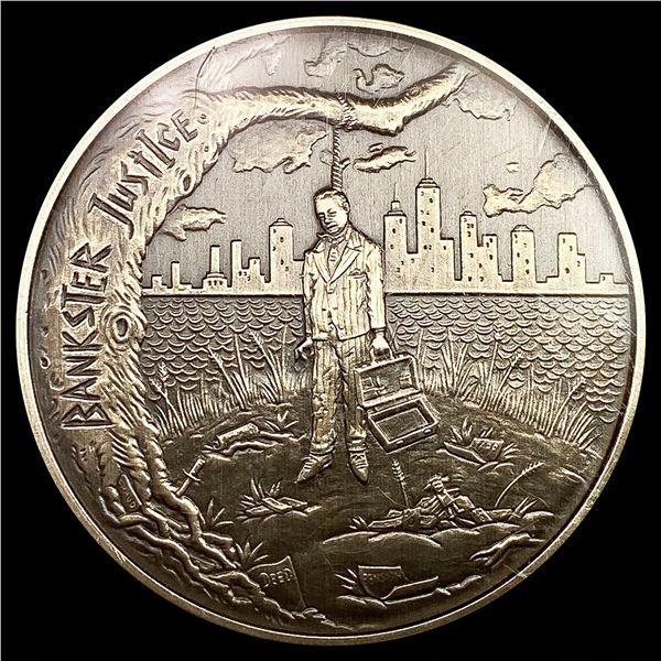 2017 1oz Silver Crescent City Freedom Round UNCIRC