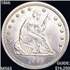 Image 1 : 1866 Seated Liberty Quarter SUPERB GEM BU