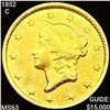 Image 1 : 1852-C Rare Gold Dollar CHOICE BU