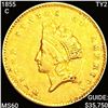 Image 1 : 1855-C TY2 Rare Gold Dollar UNCIRCULATED