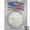 Image 1 : 2001 American 1oz Silver Eagle PCGS GEM UNC WTC G-