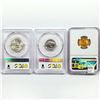 Image 2 : (3) Varied US Coins PCGS/NGC MS (1926, 1937, 1947-